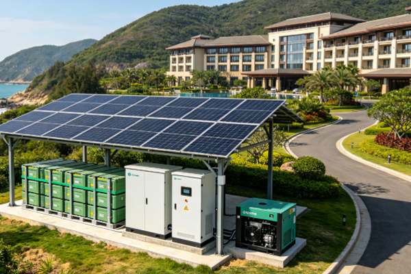 Off-Grid Hotel LiFePO4 Battery Power Supply Solution